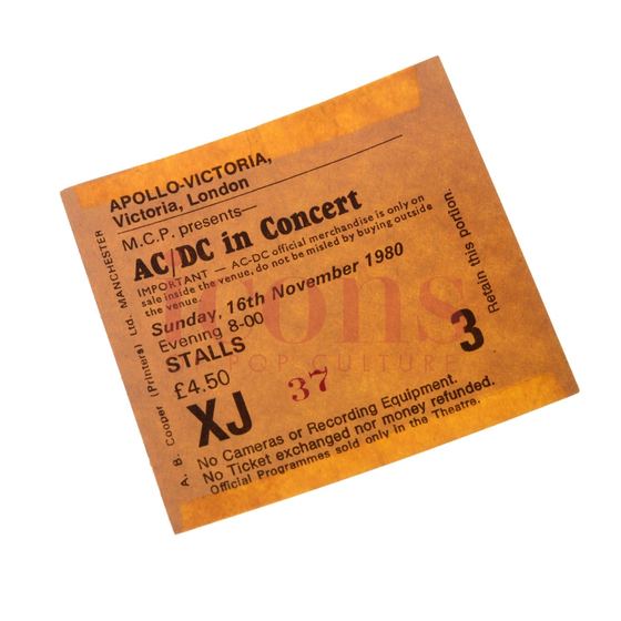 Tickets & passes — 1980 Apollo Victoria London Ticket Stub