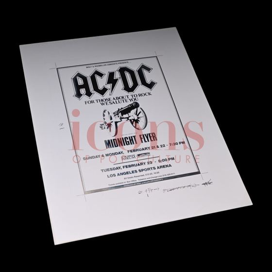 Posters — For Those About to Rock 1982 Concert Flyer File Copy