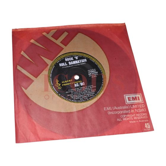 Records — Rock 'N Roll Damnation 7" Single
