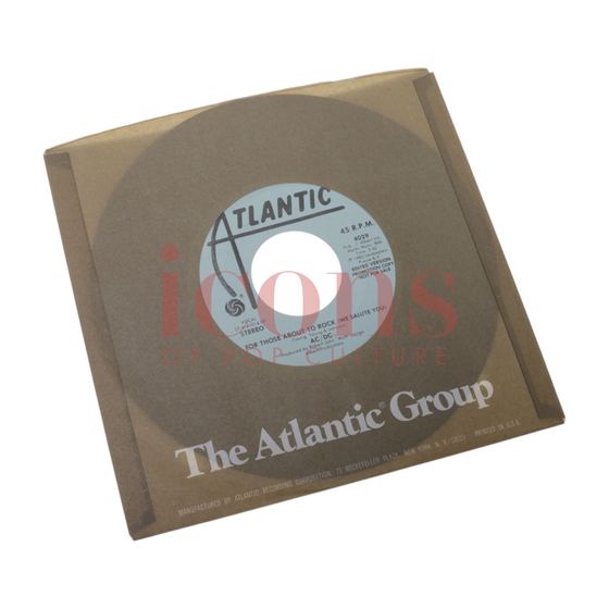 Records — For Those About to Rock  Promotional 7" Single