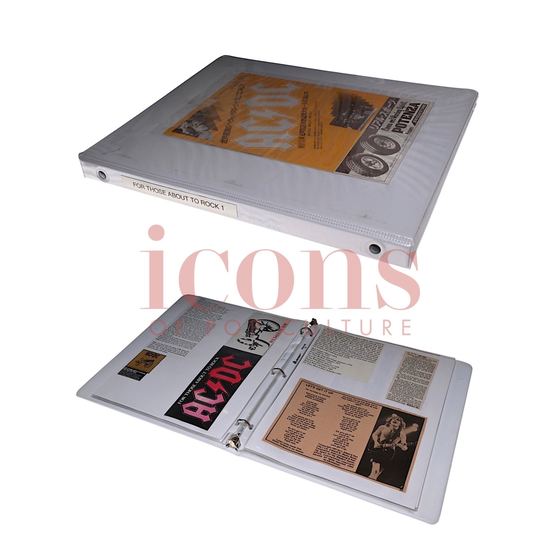 Programs & books — "For Those About To Rock" Era Scrapbook by Archivist Aaron Baker