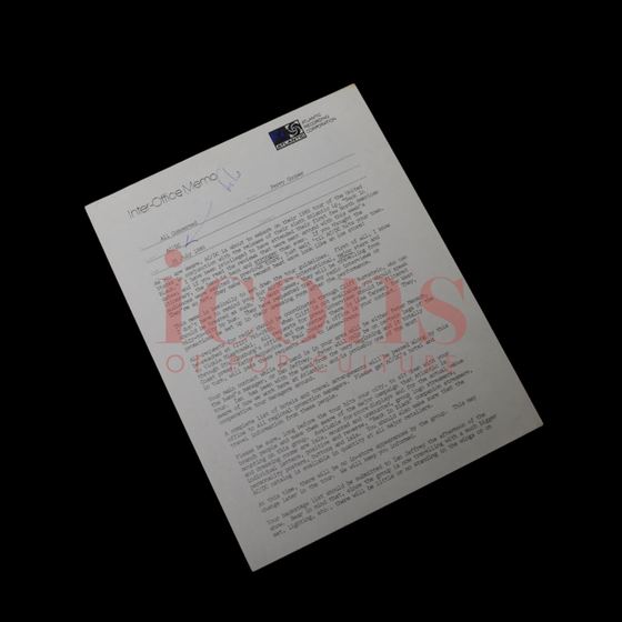 Paperwork — 1980 Atlantic Records "Back in Black" Tour Guidelines Memo