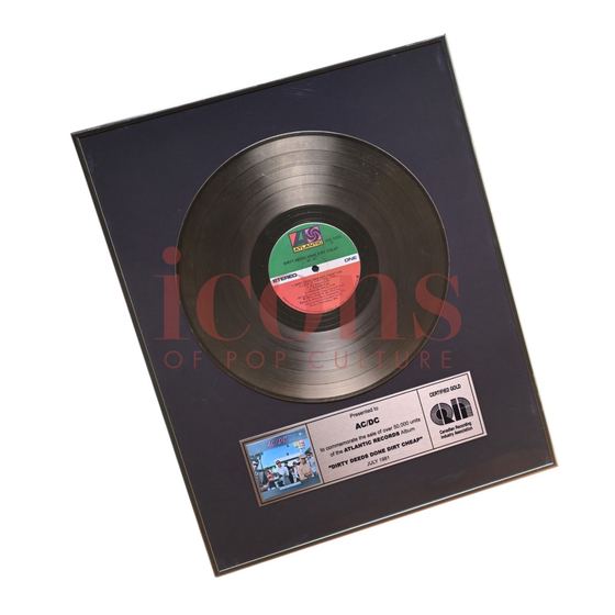 Awards — Canadian Gold Sales Award for Dirty Deeds Done Dirt Cheap
