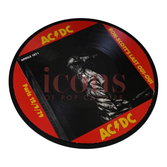 Records — Bon-Scott's Last Oui-Oui - Extremely Scarce 1980 Picture Disc
