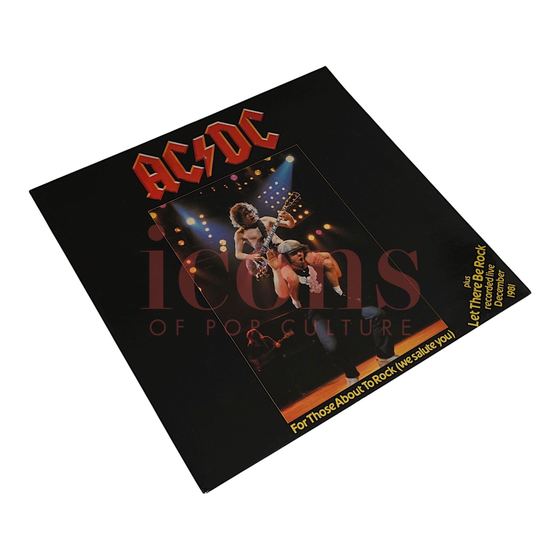Records — For Those About to Rock (We Salute You) - 1982 UK 12-Inch Single