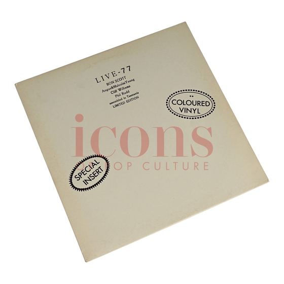 Records — "Live '77" Unofficial Collector LP