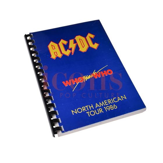 Paperwork — Who Made Who North American Tour Itinerary Book