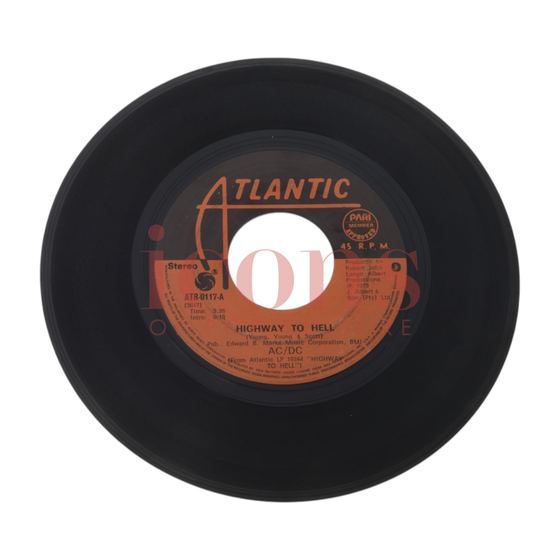 Records — Highway to Hell Philippines 7" Single