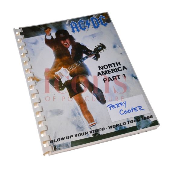 Paperwork — Perry Cooper's Blow Up Your Video Tour Itinerary Book