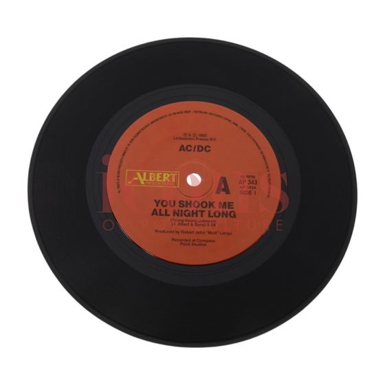 Records — You Shook Me All Night Long Australia 7" Single