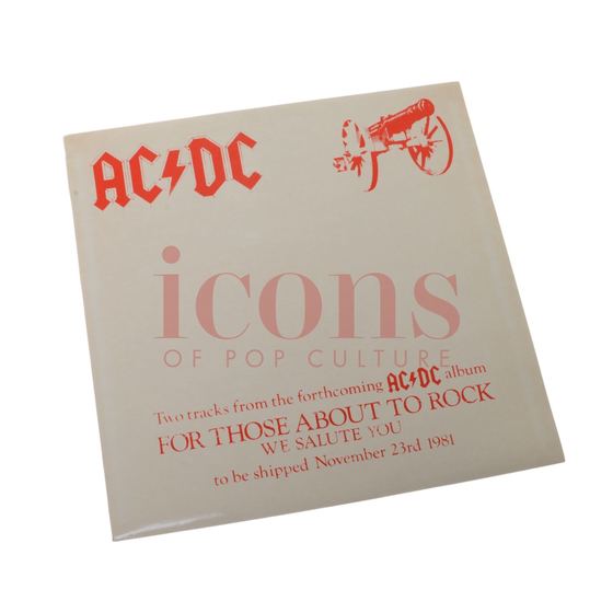 Records — For Those About to Rock / "C.O.D." 1981 UK Promo-Only Advance Teaser LP
