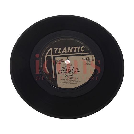 Records — For Those About to Rock  UK Promo 7" Single