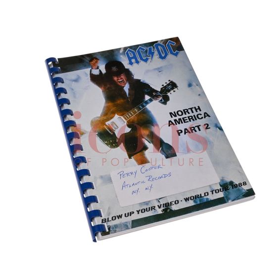 Paperwork — Blow Up Your Video Itinerary Book with Perry Cooper Handwritten Note