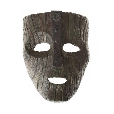 Carved wooden Mask of Loki from The Mask