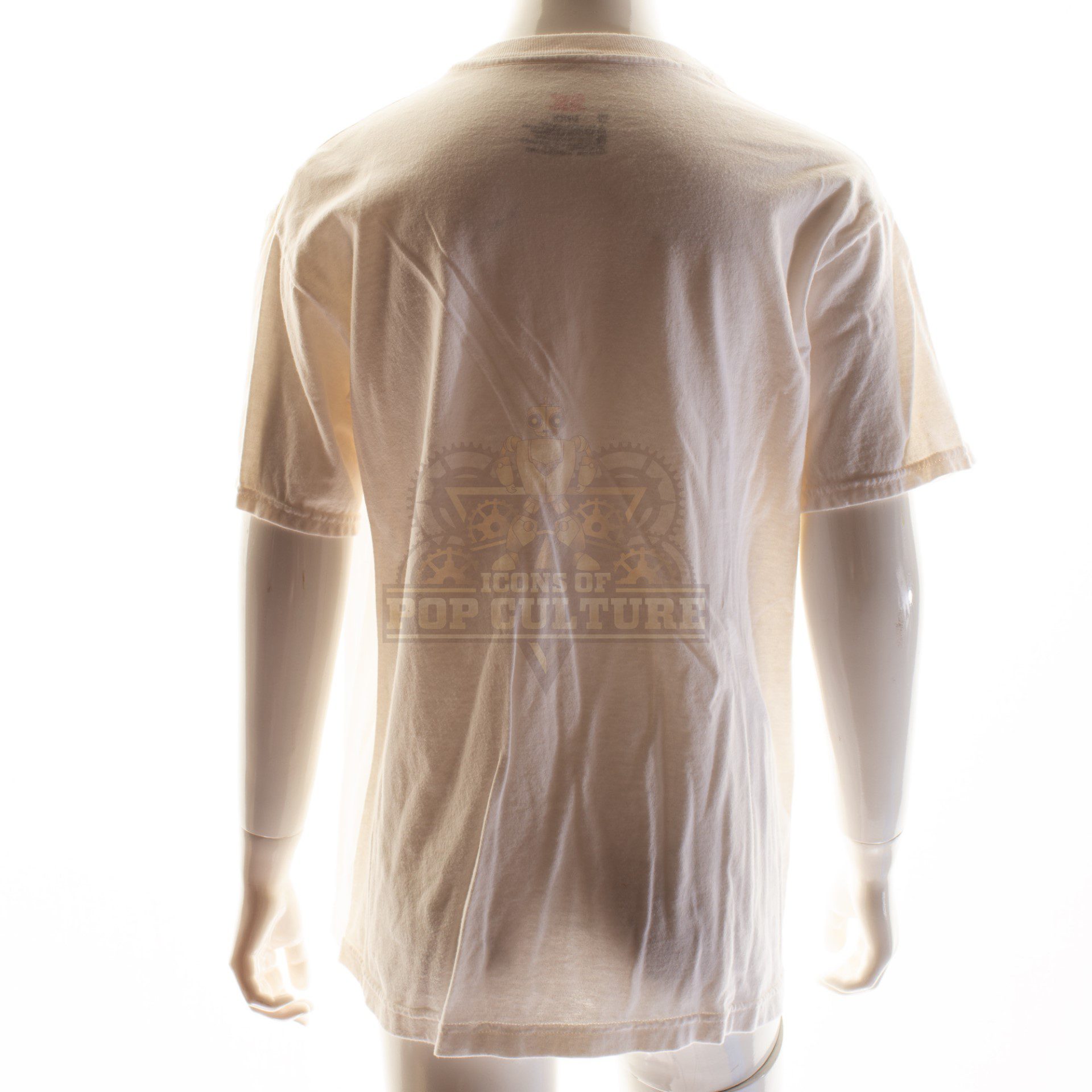 A Back Portion Of A White Shirt